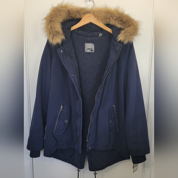 NWT Levi's Women's Fishtail Swing Coat - Picture 6 of 9